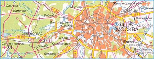 Карта дороги М-10 "Россия", участок 1