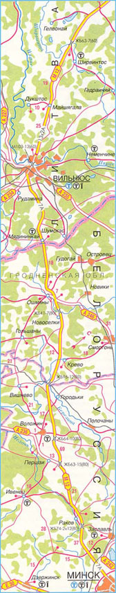 Карта дороги М-12, участок № 1