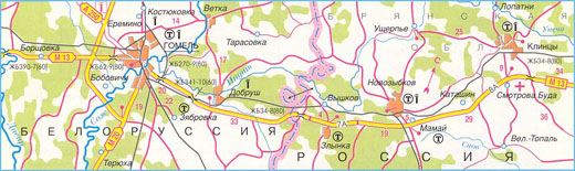 Карта дороги М-13, участок № 2