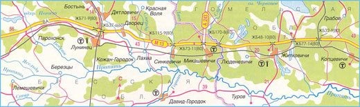 Карта дороги М-13, участок № 4