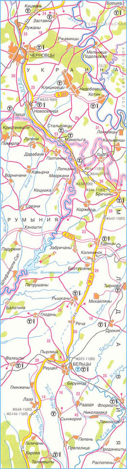 Карта дороги М-14, участок № 3