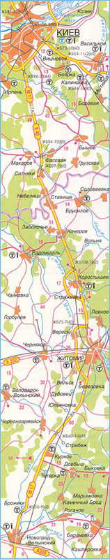 Карта дороги М-17, участок № 1