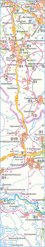Карта дороги М-19, участок № 4