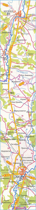 Карта дороги М-20, участок № 4