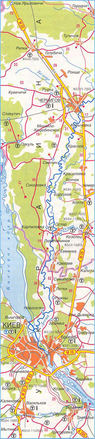 Карта дороги М-20, участок № 5