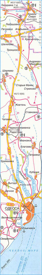 Карта дороги М-20, участок № 7