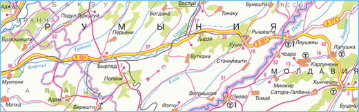 Карта дороги М-21, участок № 10