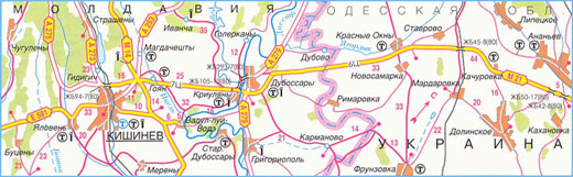 Карта дороги М-21, участок № 9