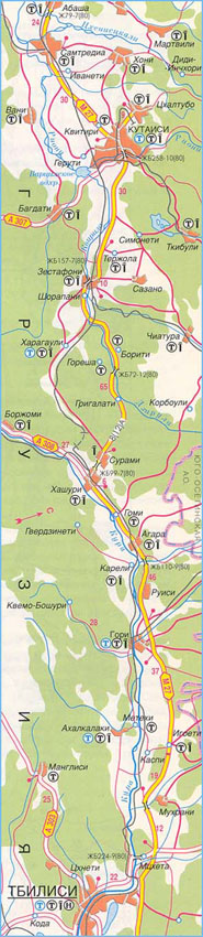 Карта дороги М-27, участок № 3