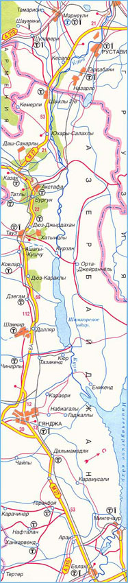 Карта дороги М-27, участок № 4