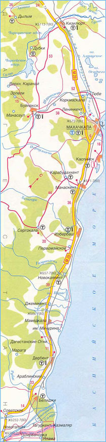 Карта дороги М-29 "Кавказ", участок № 4