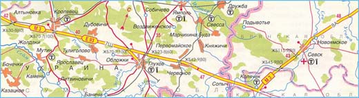 Карта дороги М-3 "Украина", участок № 4