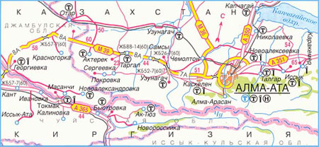 Карта дороги М-39, участок № 1
