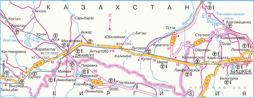 Карта дороги М-39, участок № 2