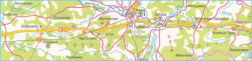 Карта дороги М-9 "Балтия", участок № 2