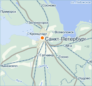 Карта Санкт-Петербург